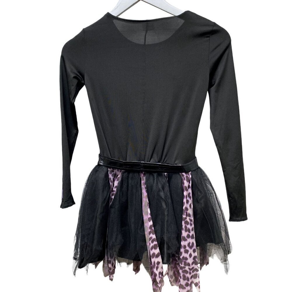 SPIRIT Halloween Dress Girls Medium  Punk Skeleton Witch Costume Dress Only - Picture 4 of 11